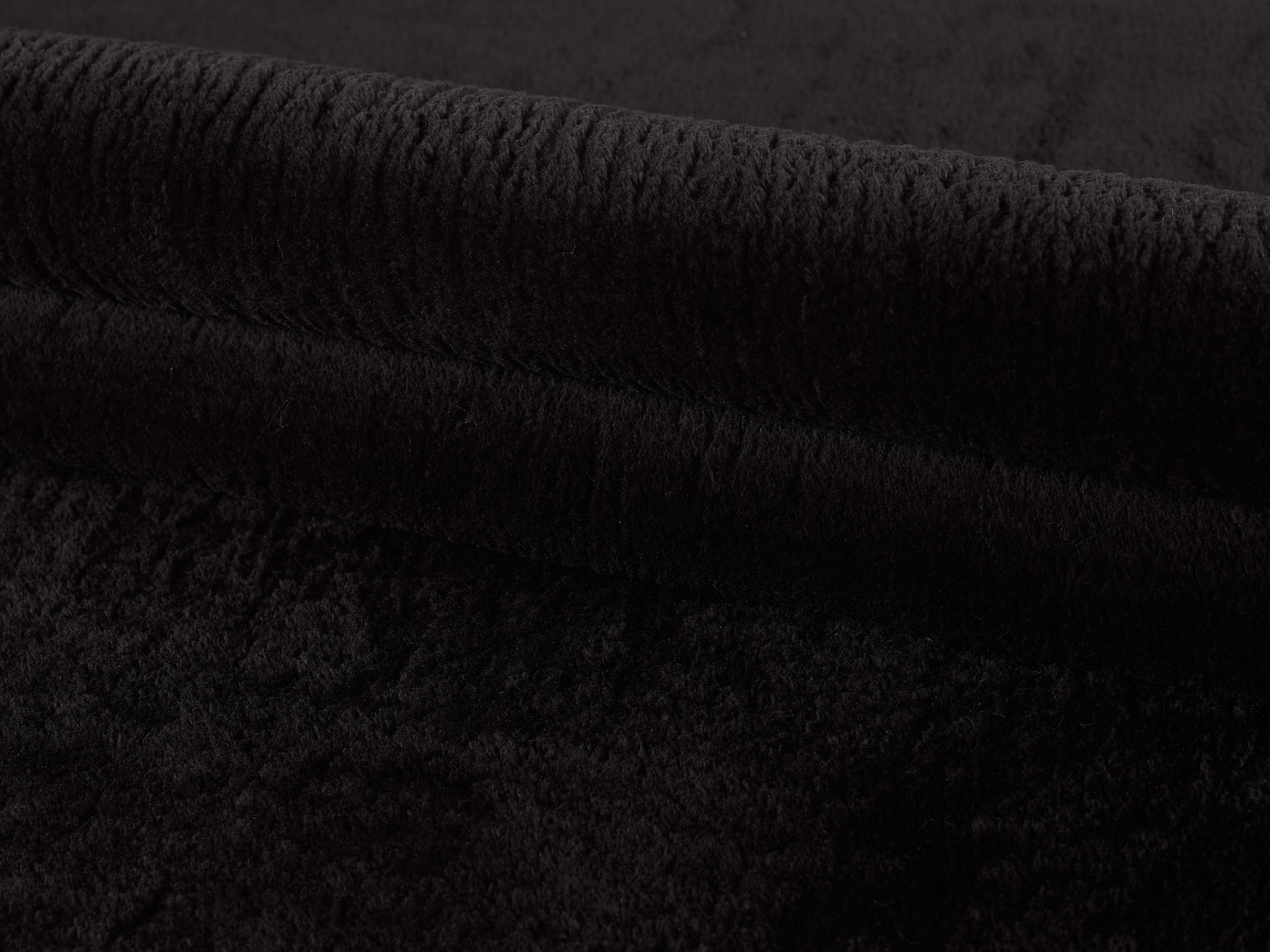 Teppich Weich Flauschig Waschbar Wohnzimmerteppich Einfarbig Schwarz