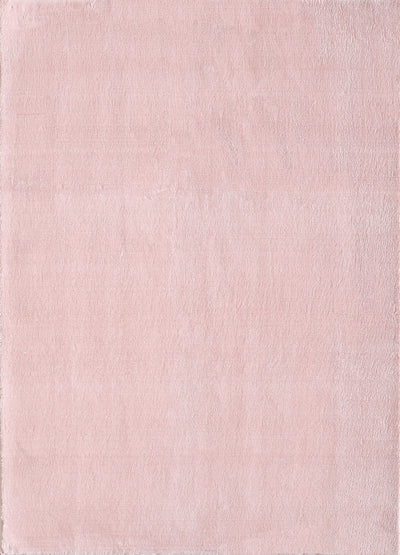 Teppich Weich Flauschig Waschbar Wohnzimmerteppich Einfarbig Rosa