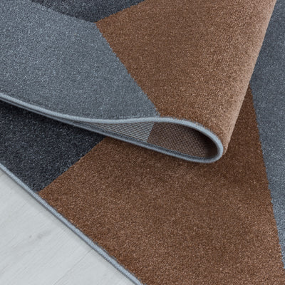 Kurzflor Teppich TARIO Wohnzimmer Design Teppich Geometrisch