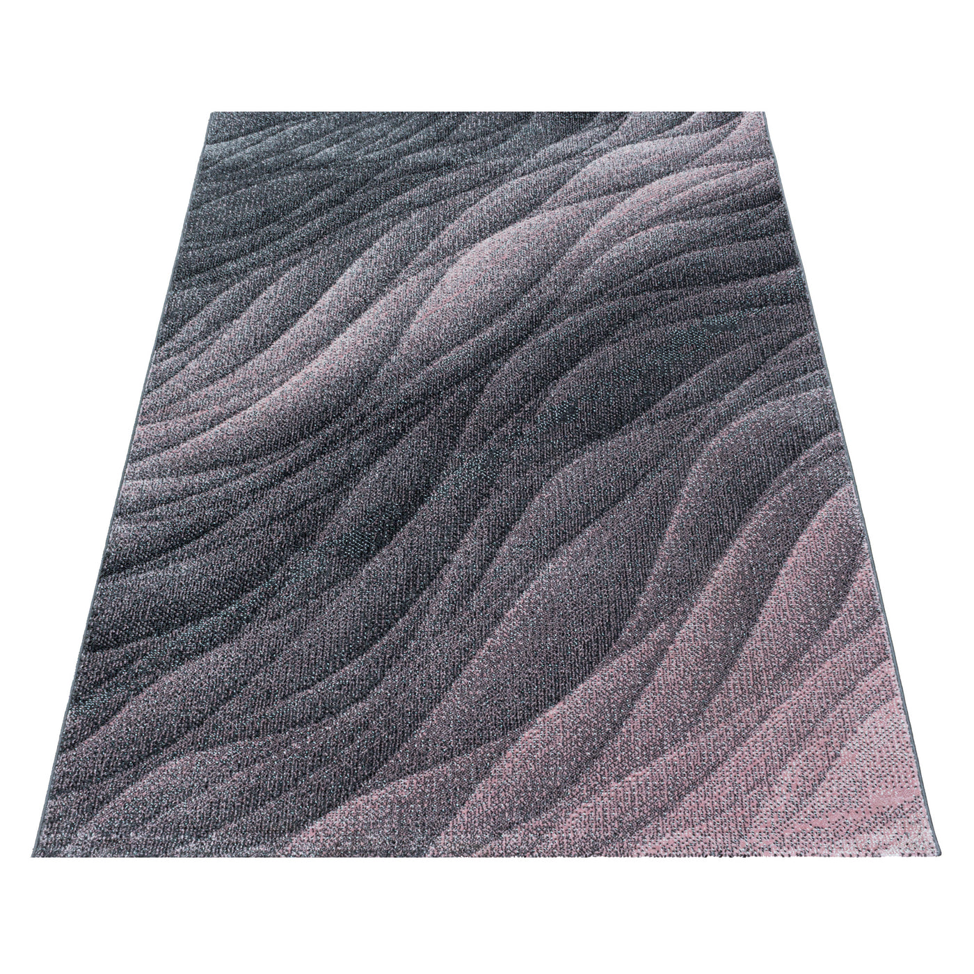 Kurzflor Teppich TARIO Wohnzimmer Design Teppich Linien Wellen