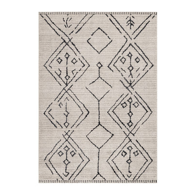 Kurzflor Teppich FES Wohnzimmer Berber Design Traditionell Pflegeleicht