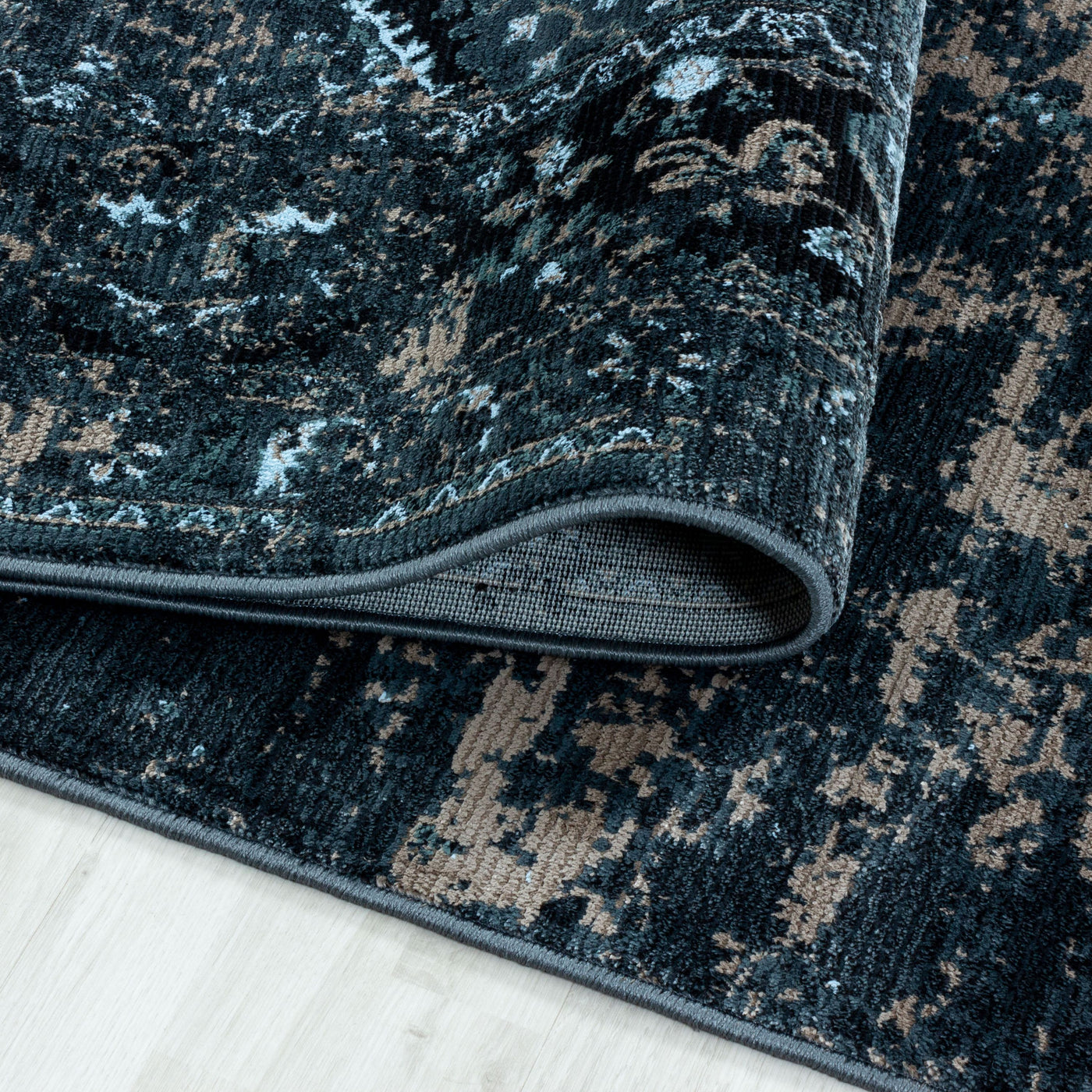 Kurzflor Teppich GRETA Wohnzimmer Orient Design Vintage 100% Recycled Polyester
